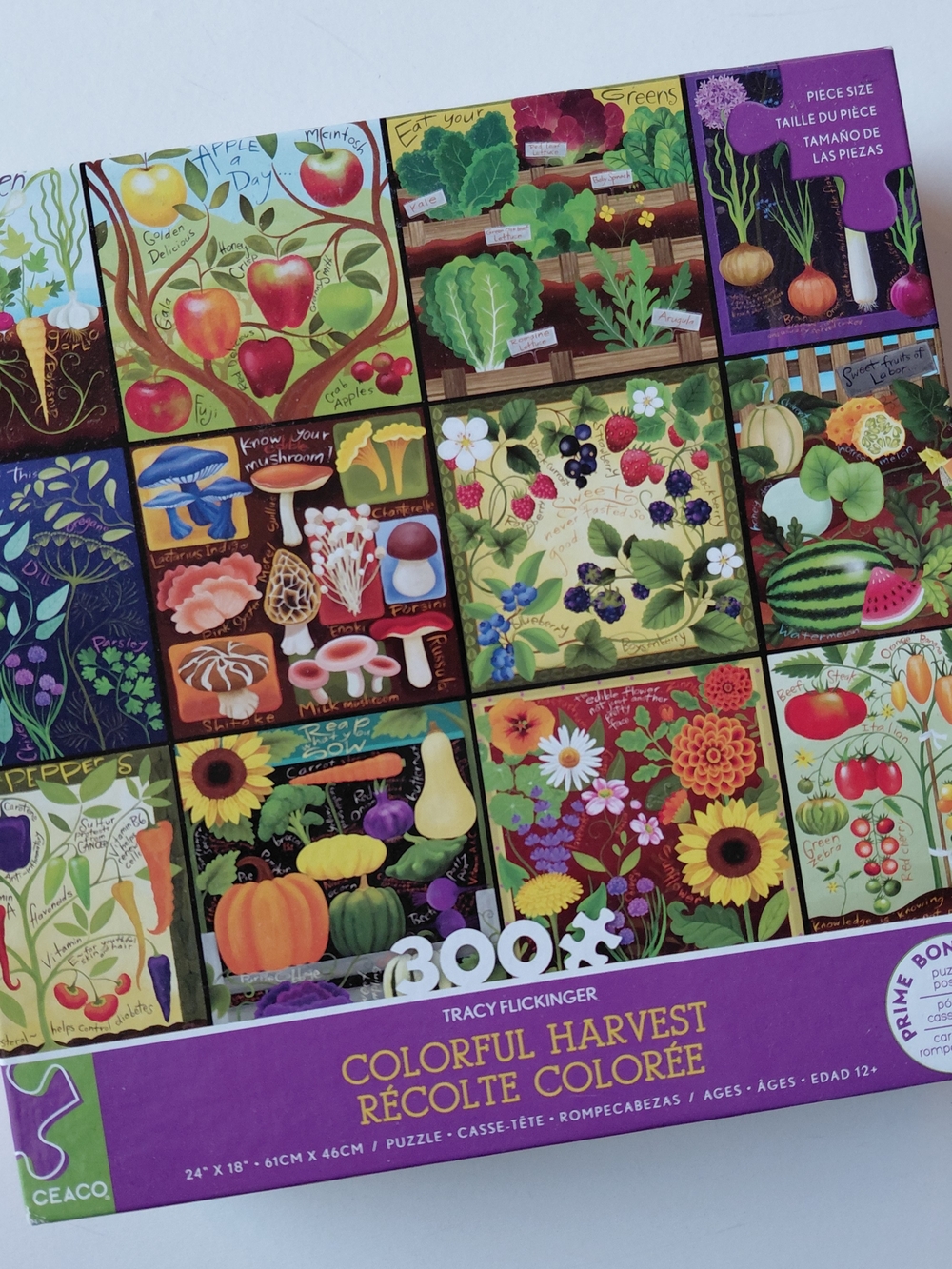 Colorful Harvest, 300-Piece Ceaco Puzzle - Floral & Garden Art
